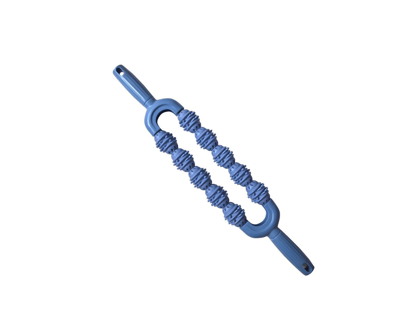 HX-0018 Double-Row Yoga Massage Roller in blue