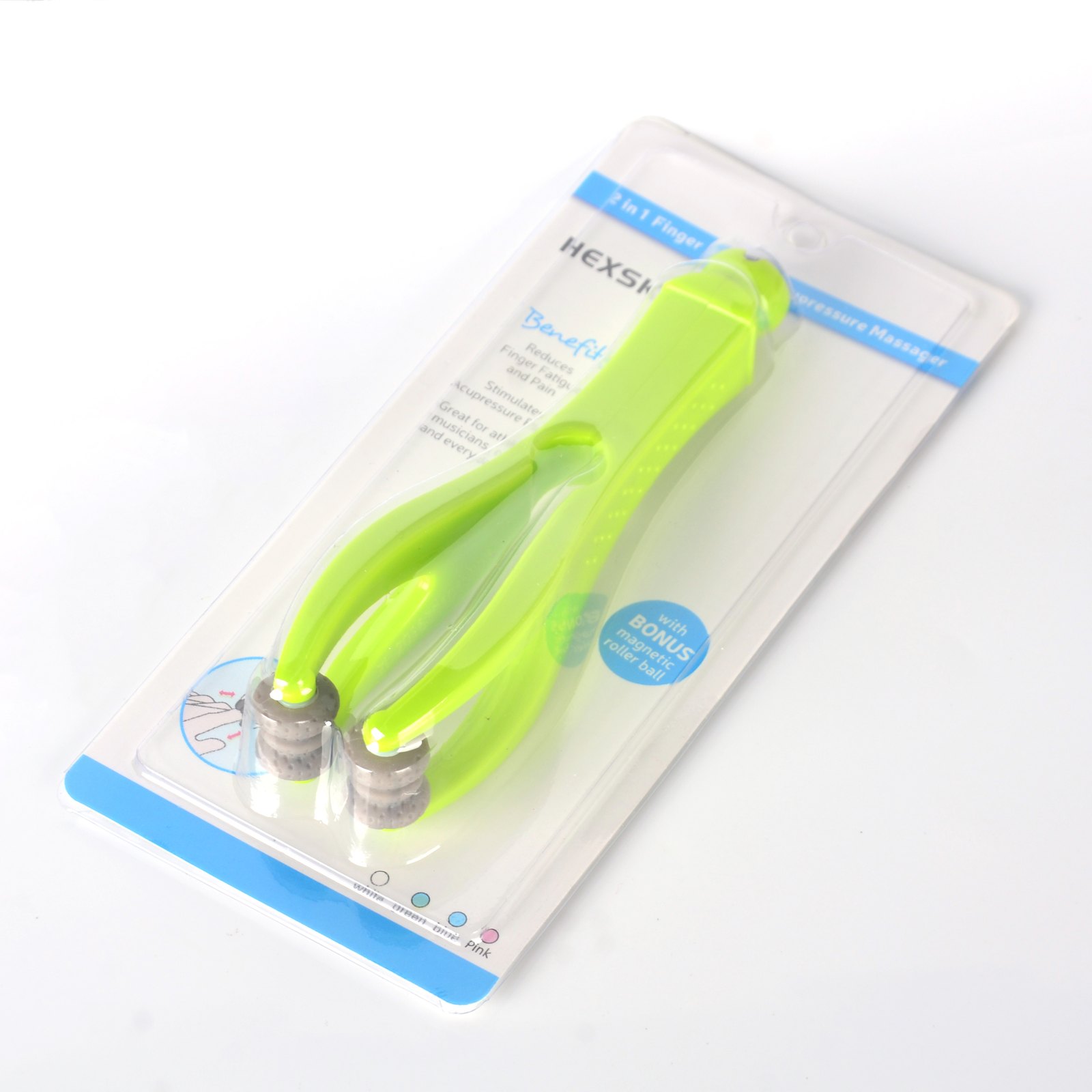 HX-8266 Finger Massager with Steel Bead Tail for Hand Relaxation product photo 2