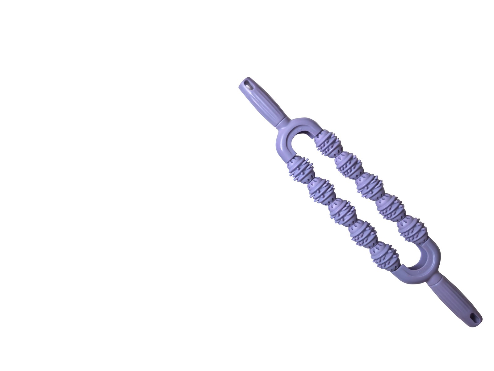 HX-0018 Double-Row Yoga Massage Roller in purple