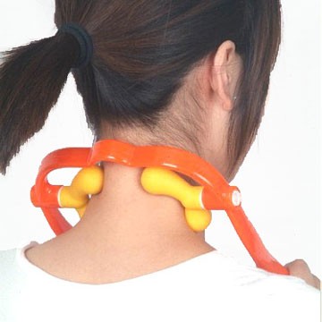 HX-5099 neck massager in use, side view