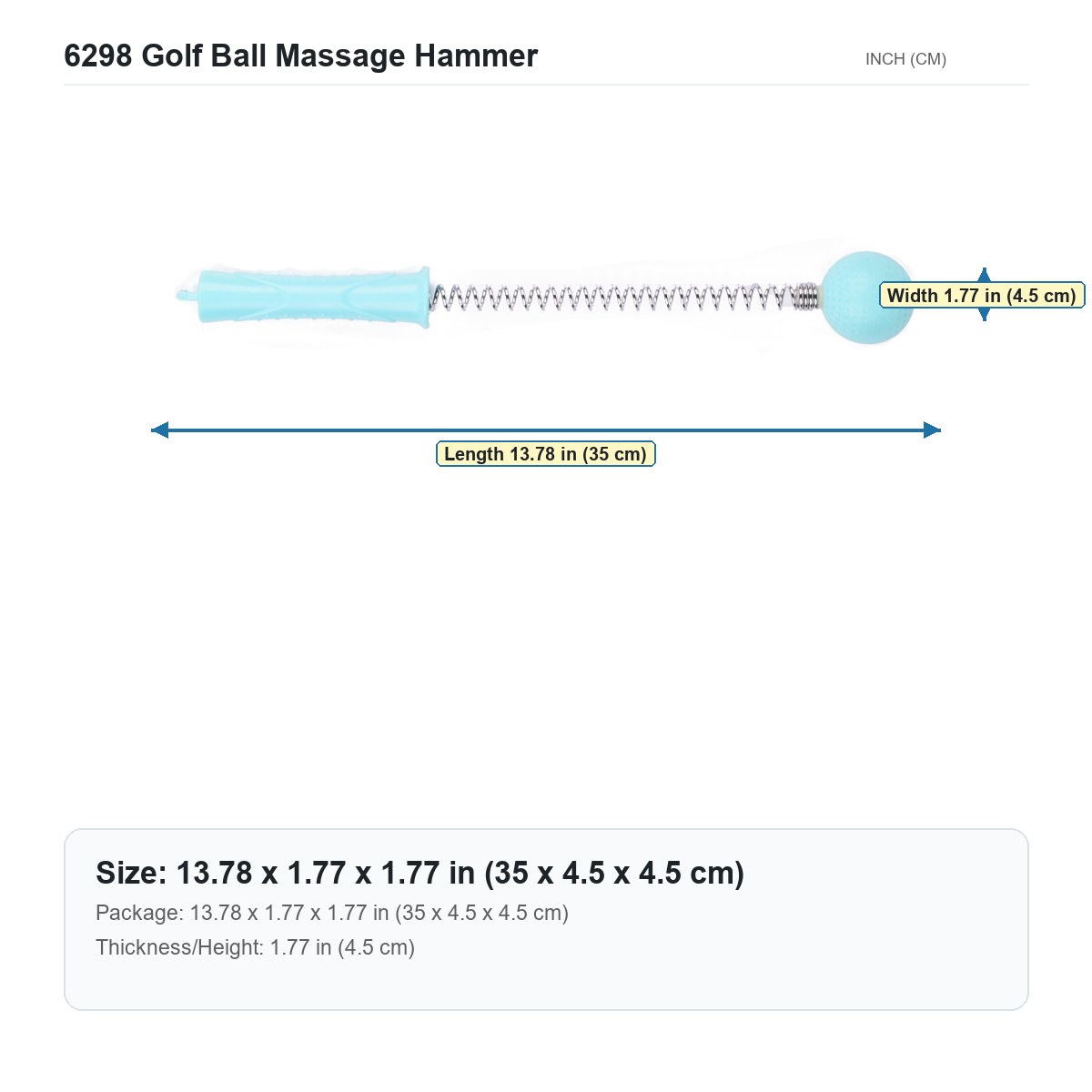 HX-6298 Golf Ball Massage Hammer image 4